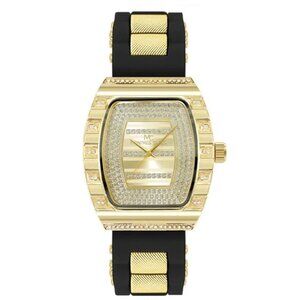 52mm Montres Carlo Men's Fashion Luxury Silicone Band Stones Sport Wrist Watch